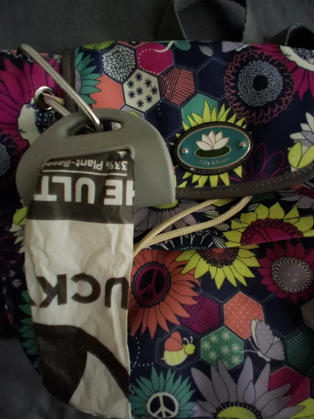 Floral Multi-Color Canvas Backpack - Lily Bloom